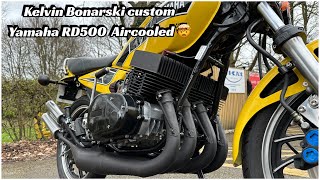 Yamaha RD500 Aircooled  Mental Build & sound! One off hand built by Kelvin Bonarski