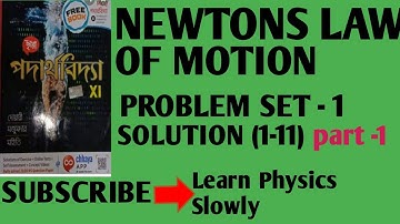 Class xi physics Newton Law of Motion problem SET 1 solution chhaya book (1-11)