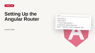 Angular - Web development basic Series: Setting Up the Angular Router