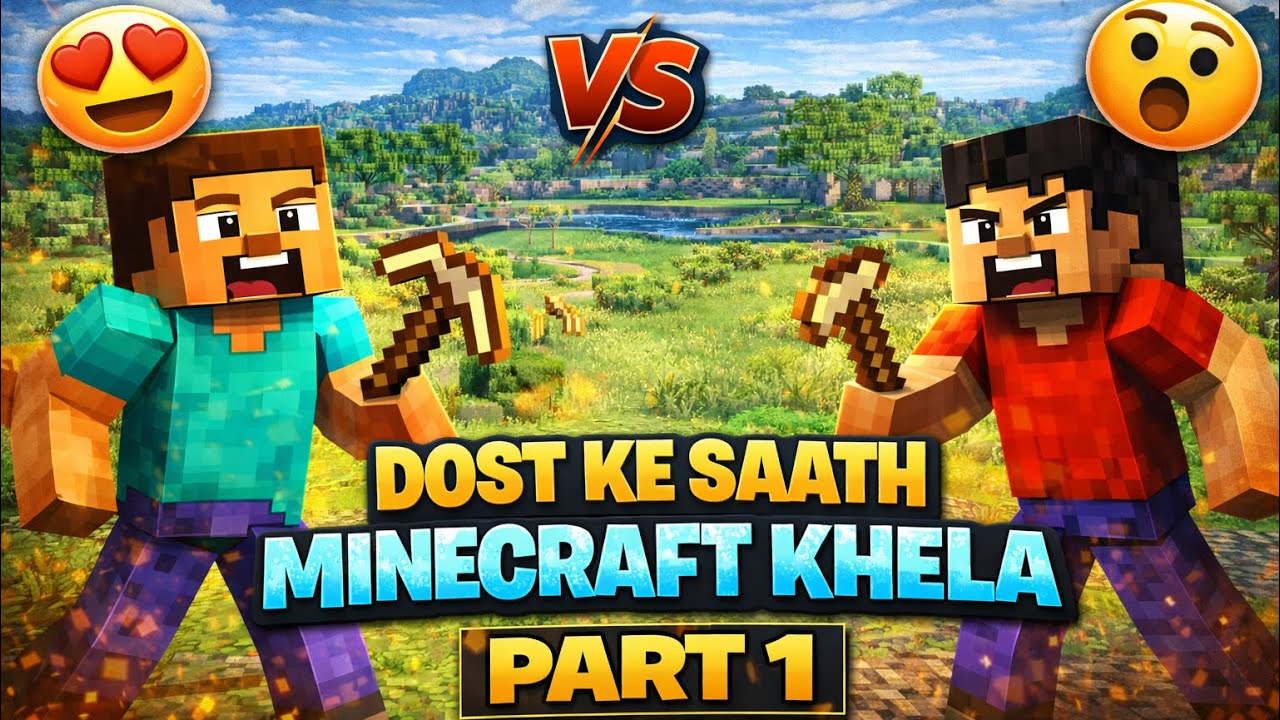 Friend Ke Saath Minecraft Survival 🔥 Episode 1 - YouTube