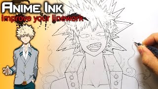 Drawing - Katsuki Bakugo (Boku no Hero Academia) (Inking) screenshot 4