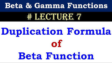 Duplication Formula of Beta Function