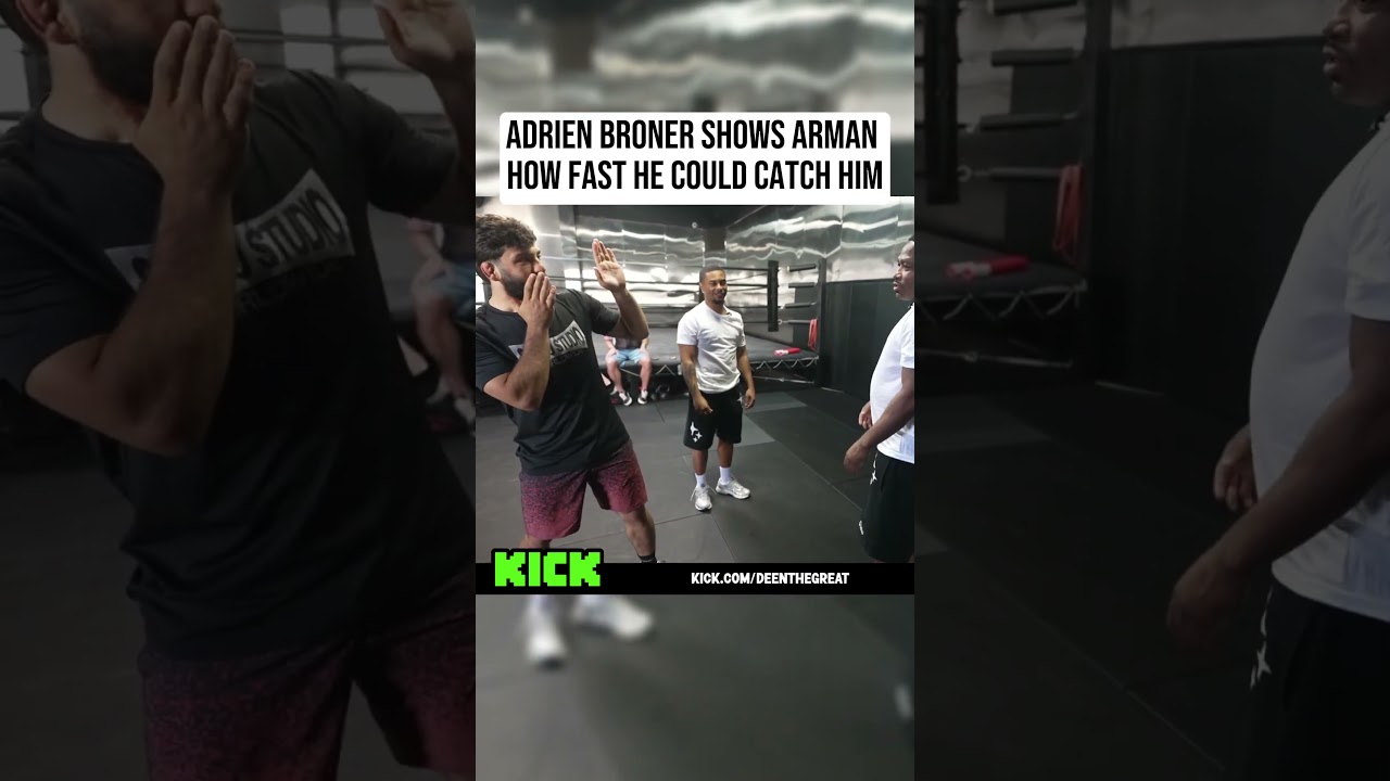 Adrien Broner Shows Arman How Fast He Could Catch Him