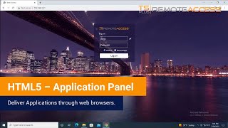 HTML5 – Application Delivery through the TSplus Web Portal - Deliver Apps via Web Browsers screenshot 1