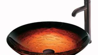 Vigo VG07020 Magma Glass Vessel Sink