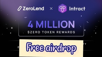 zerolend free airdrop 4M $ZERO tokens free #zero #crypto #airdrop #zkSync #mantanetwork #blast