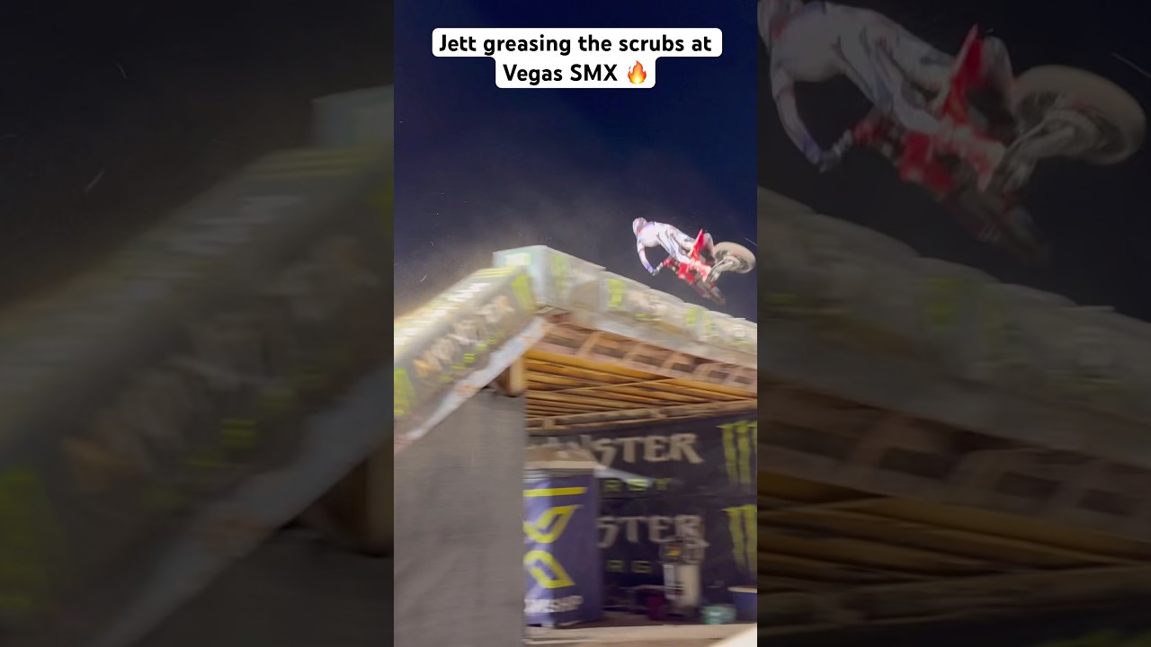 Jett Lawrence THROWING DOWN at Vegas SMX 