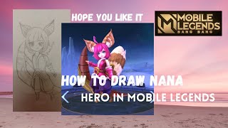 How to draw Nana hero in Mobile Legends Bang Bang screenshot 3