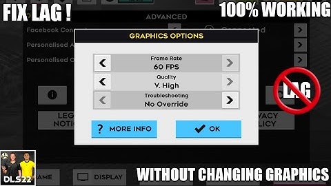 HOW TO FIX LAG IN DLS 22 || WITHOUT CHANGING GRAPHICS