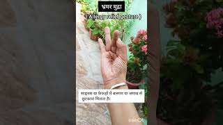 bhramar mudra(allergy relief gesture)benifits of bhramar mudra.yogatips viral ytshorts shortfeed