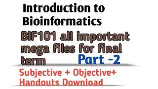 BIF101 Vu final term lecture// From topics 140 to 150/ important questions