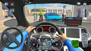 Taxi Cab Driving Simulator 3D: Dodge Challenger Super Traffic Taxi pickup driving - android gameplay