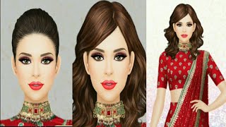 Wedding Indian Beautiful Women Makeup and Dress up👗 Salon💅 | Bride Makeup💄👩 | #asmr #makeup #bride screenshot 5