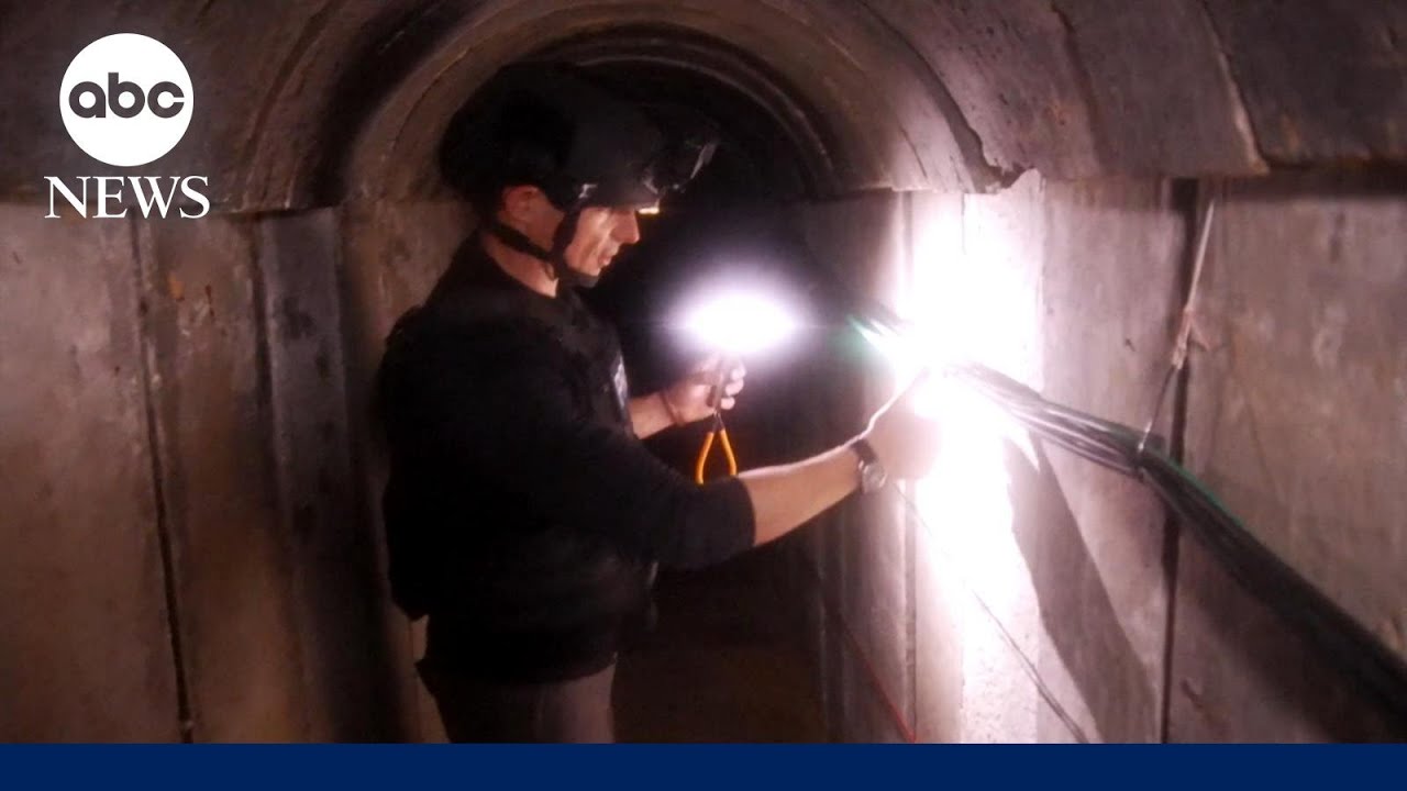 Inside Hamas tunnel where hostages were kept