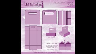 Divinity Designs Milk Carton Holder Die