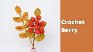 How to Crochet Berry | Easy Flower Crochet Tutorial