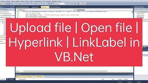 How to upload and open a file using LinkLabel and make it Hyperlink in VB.Net