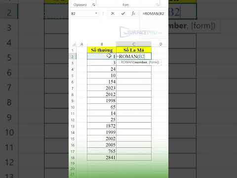 [Thủ thuật Excel] Bạn đã biết cách chuyển từ số thường sang số La Mã cực nhanh chưa? #Shorts 2023 mới nhất