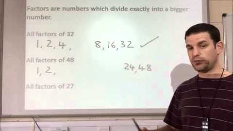 N8 Factors &  Multiples Part 1