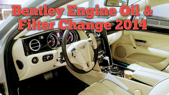 How much is a bentley oil change