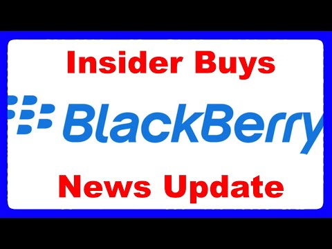 Insider buys shares & News Updates for BlackBerry stock BB