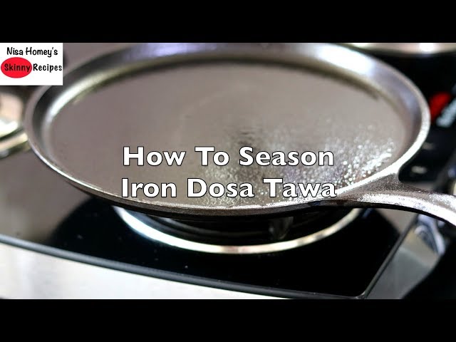 How to season iron tawa, Dosa kallu seasoning - Jeyashri's Kitchen