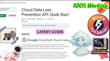 Cloud Data Loss Prevention API: Qwik Start | EASIEST GUIDE| #GSP107  #qwiklabs #arcade_facilitator