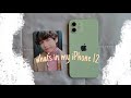 what’s in my 🍎 iphone 12 green + decorating my case | BTS edition 🍡