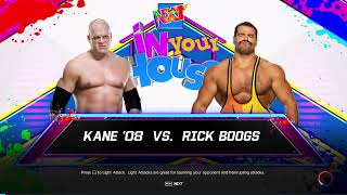 WWE2K23 Kane Vs Rick Boogs Gameplay Match & NEws - Hindi Commentary