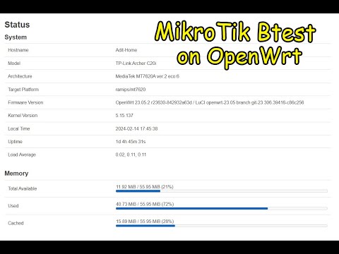 Mikrotik Btest on
