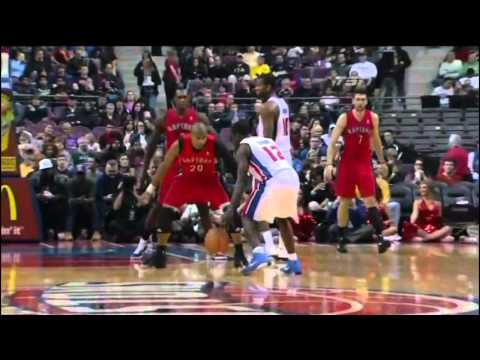 Tracy McGrady Huge Half Windmill Alley Oop Vs Raptors 12-11-10