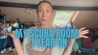 MY SCUBA DIVING ROOM - 1 YEAR UPDATE