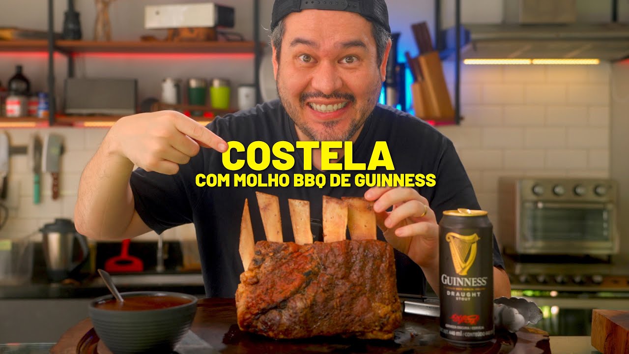 A costela desmanchando MAIS FÁCIL DA VIDA‼️ Com molho BBQ de cerveja Guinness‼️
