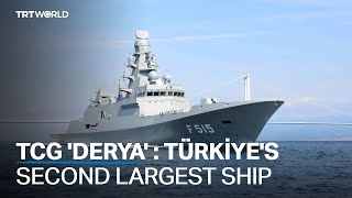 Turkish Navy unveils TCG Derya warship Resimi