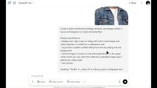 Create Stunning Party Invitation in Minutes in ChatGPT 4o (No Design Skills Needed!)