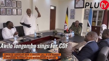 Congolese superstar Awilo longomba sings For Gen. Muhoozi Kainerugaba at SFC HEADQUARTERS