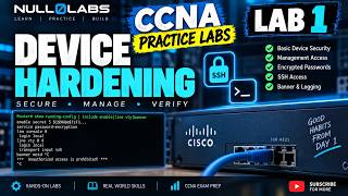 CCNA Practice Lab 1 | Basic Cisco Device Hardening & Secure Management