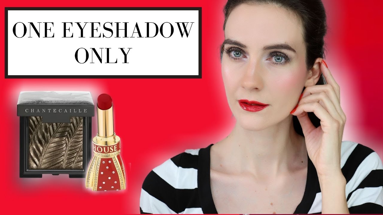 ONE EYSHADOW ONLY | Easy & Quick Holiday makeup | Chantecaille Rhino & House of Sillage x Disney