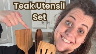 I Switched to Teak Wooden Cooking Utensils and I’m Never Going Back 🤍 (Non-Scratch & Beautiful) #ad I M Never Going Back To Using Nonstick