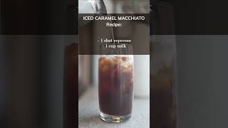 ☕ ICED CARAMEL MACCHIATO ☕ made easy - Drinks with Milk ? shorts milk macchiato coffee