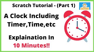 Superb Clock⏰ App(Made in Japan😂)in scratch!!(Part 1) screenshot 1