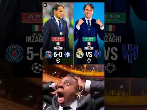 Simone Inzaghi. First game as Al-Hilal head coach - against Real Madrid at the Club World Cup.