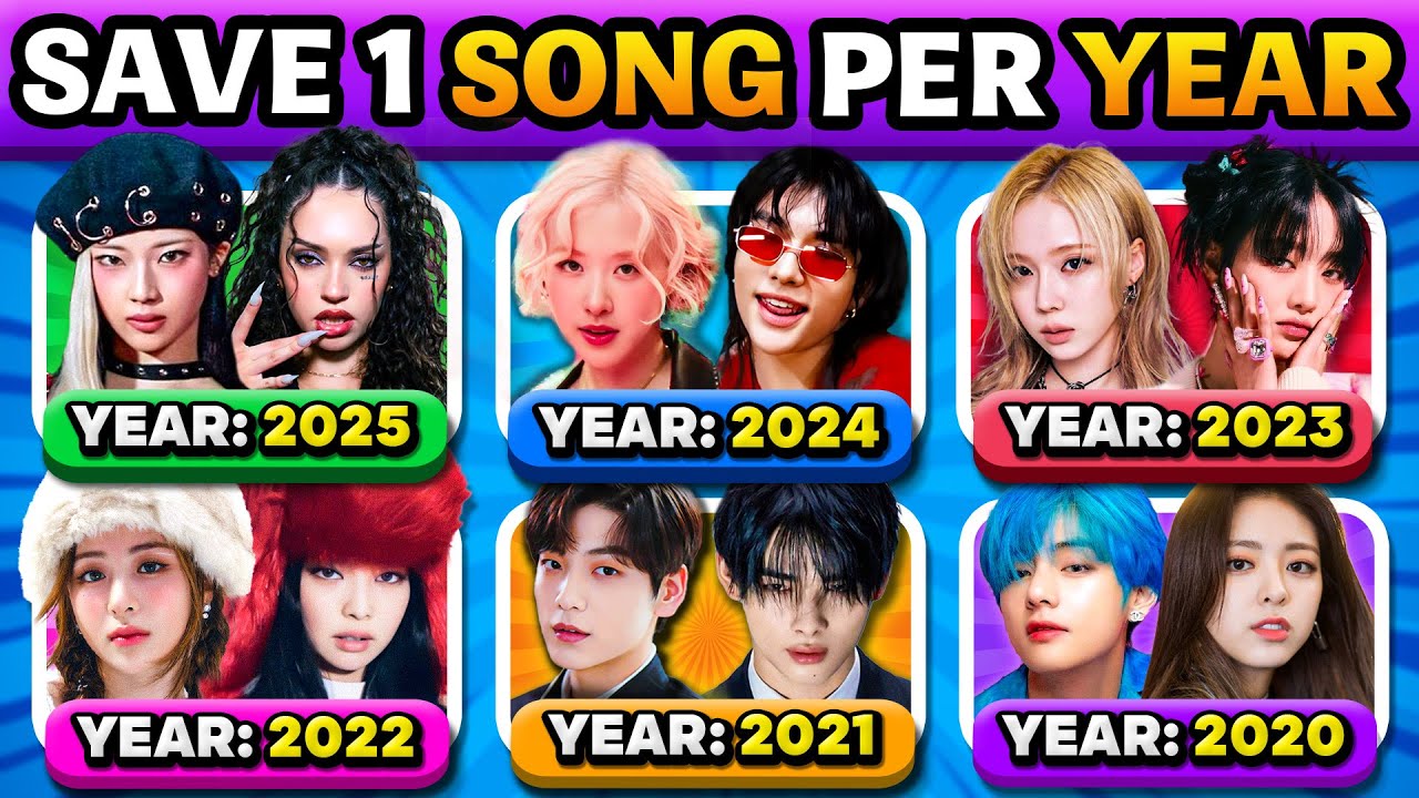 SAVE ONE KPOP SONG PER YEAR: From 2016 to 2025 🔥 (6 Songs Each Year) | Kpop Quiz 2025