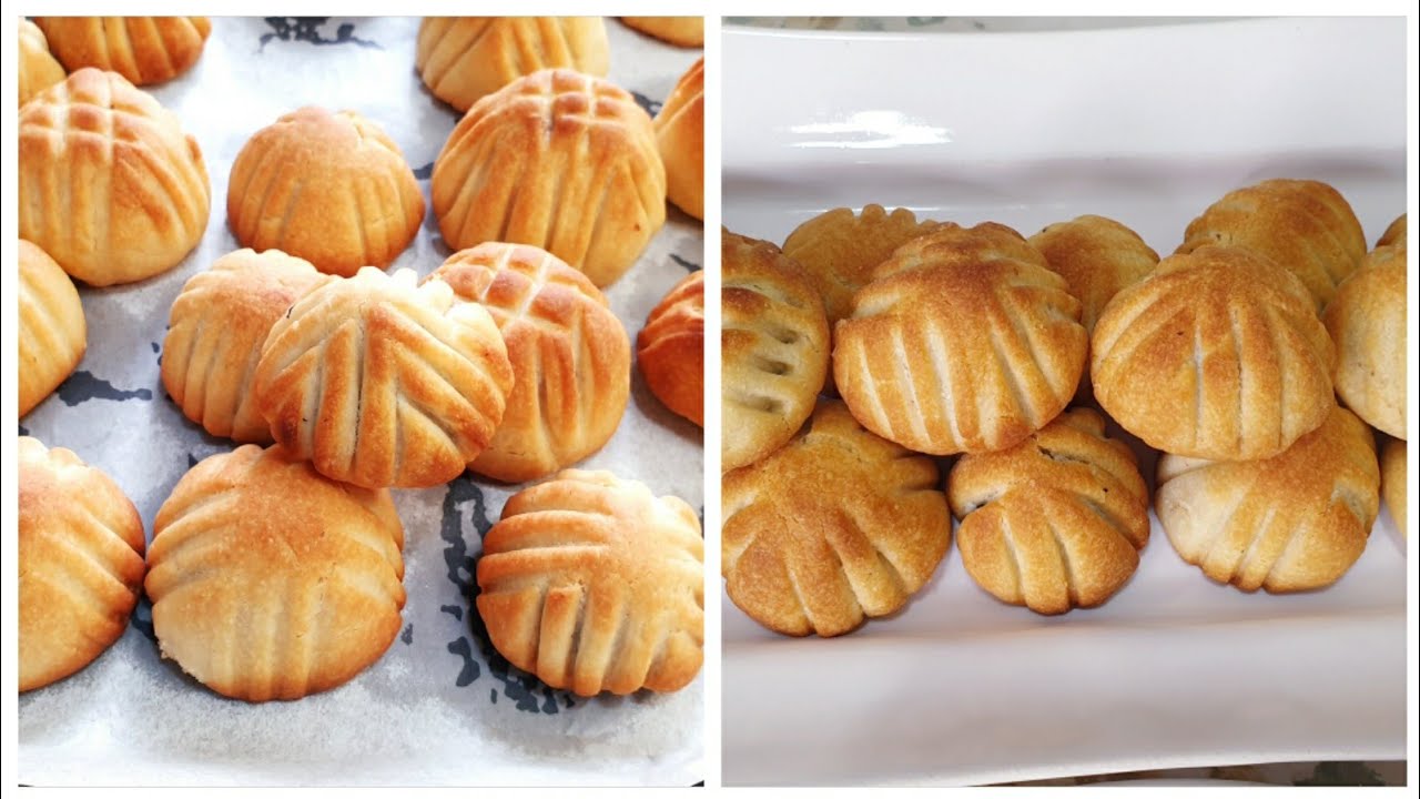الفيديو اليوم بريحة العيد🥳🎉طريقة معمول الزبدة بدون قالب برسمة ثابتة بدوب دوبات بالتم💯💯