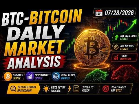 Thumbnail for BTC-Bitcoin Daily Market Analysis | BTC Daily Update | Crypto Market Update