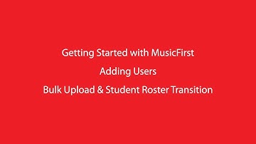 MusicFirst Classroom: Adding Users
