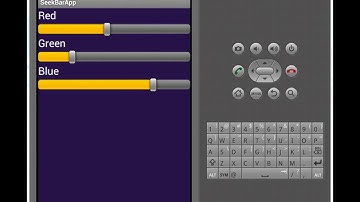 Android Tutorial on SeekBar Control for Beginners