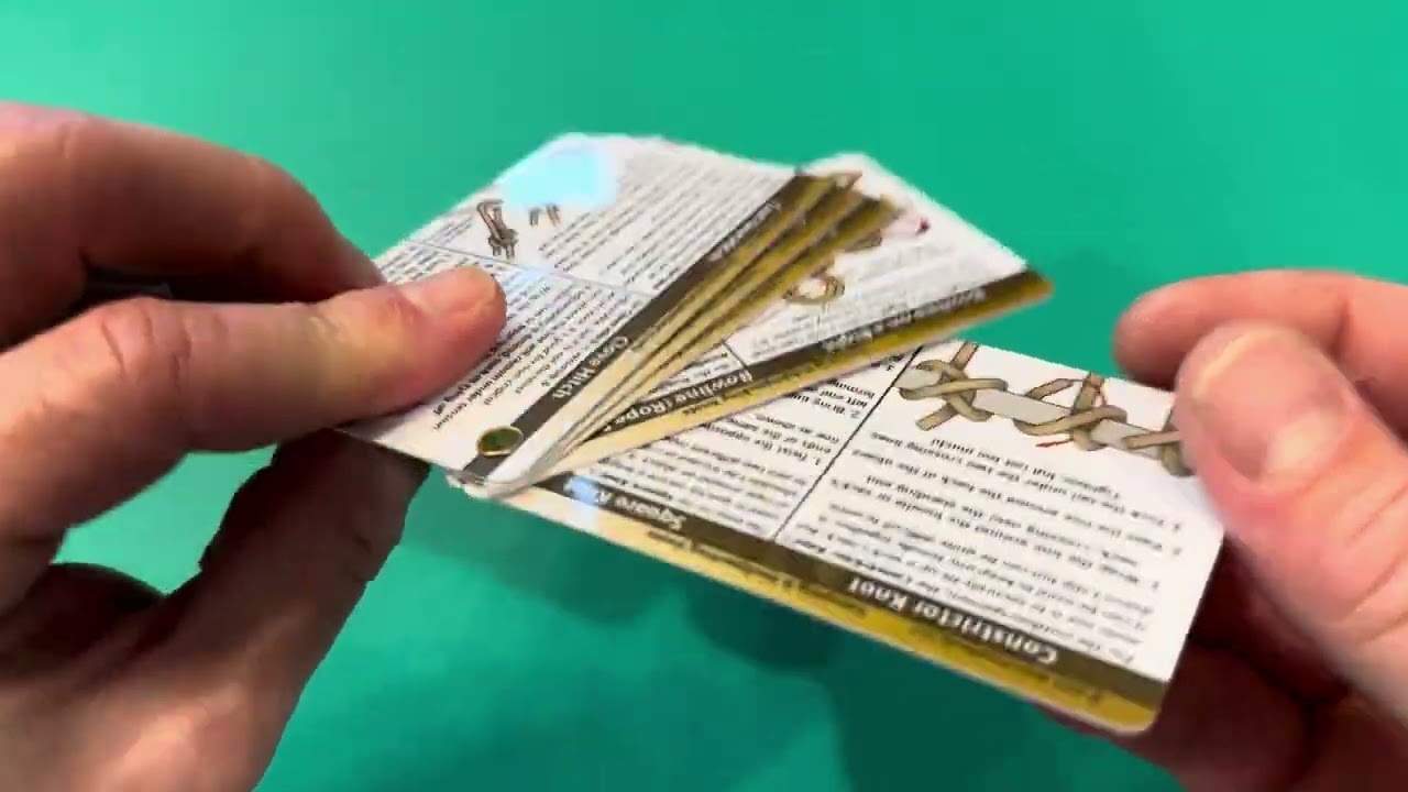 Knot Tying Kit | Pro-Knot Best Rope Knot Cards, two practice cords and