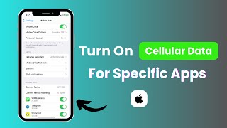 How To Turn On Cellular For Specific Apps On iPhone