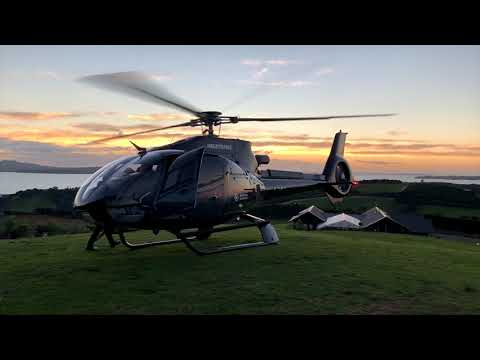 First Time in a Helicopter｜Short Flight from Albany to Waiheke Island｜第一次坐直升机｜